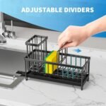 Cisily Black Sponge Holder for Kitchen Sink - Image 2